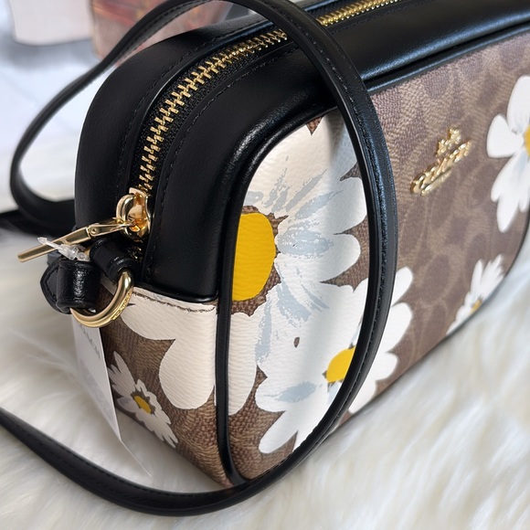NWT💃Coach Mini Jamie Camera Crossbody Bag In Signature Canvas With Floral Print - Picture 3 of 10